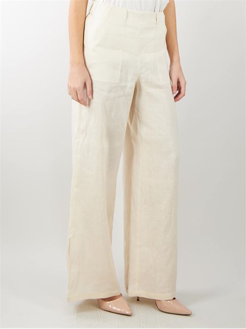 Wide trousers in pure linen Penny Black PENNY BLACK | Pants | LECTEUR1